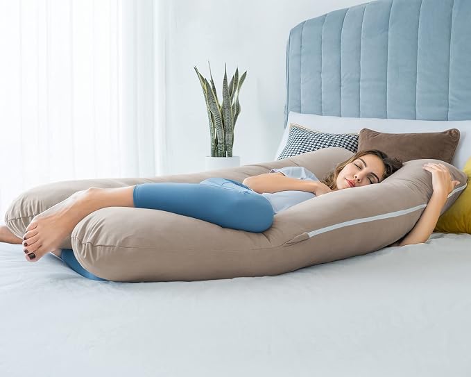 QUEEN ROSE Pregnancy Pillow, U Shaped Full Body Pillows - Image 3