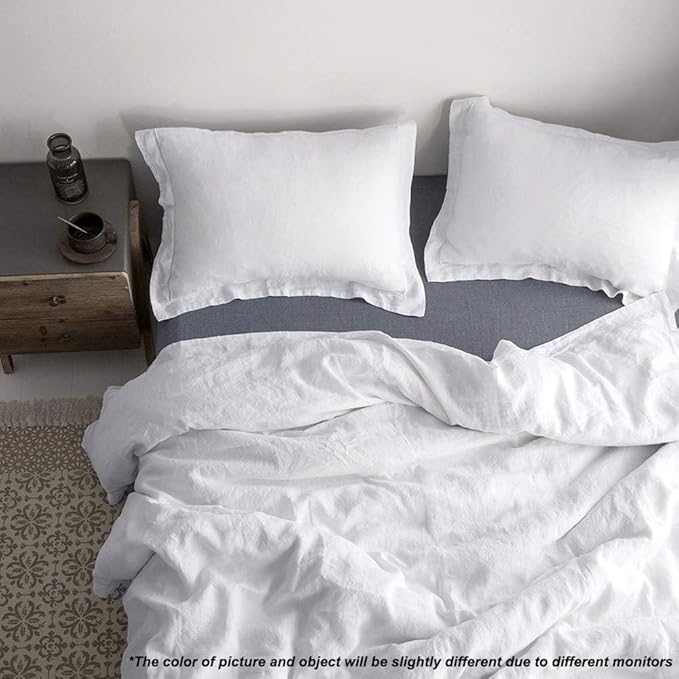 Simple&Opulence 100% French Flax Linen Duvet Cover Set - Image 5