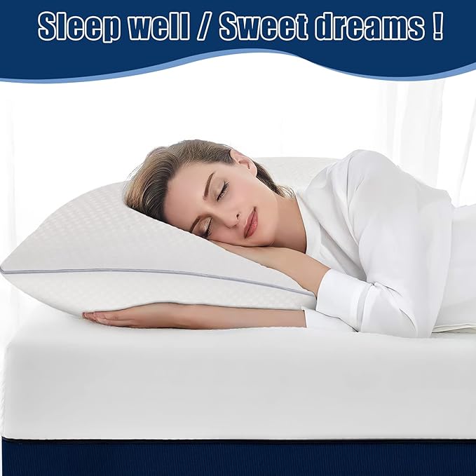 Piwaal Bed Pillows for Sleeping 2 Pack, Standard Size Pillows Set of 2 - Image 6