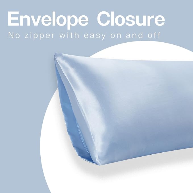MR&HM Satin Body Pillow Cover, Soft and Breathable Body Pillow Case - Image 7