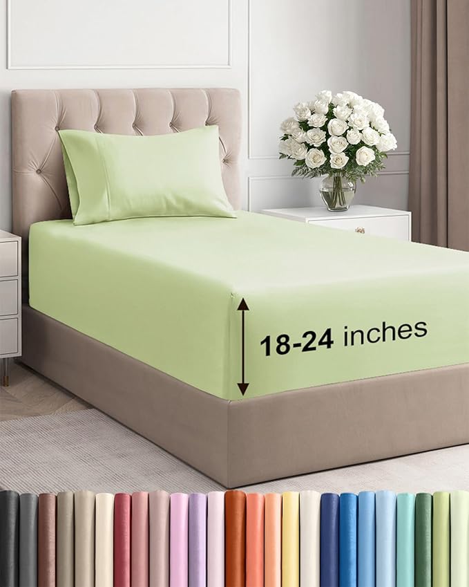 Extra Deep Twin Sheet Set by CGKUnlimited