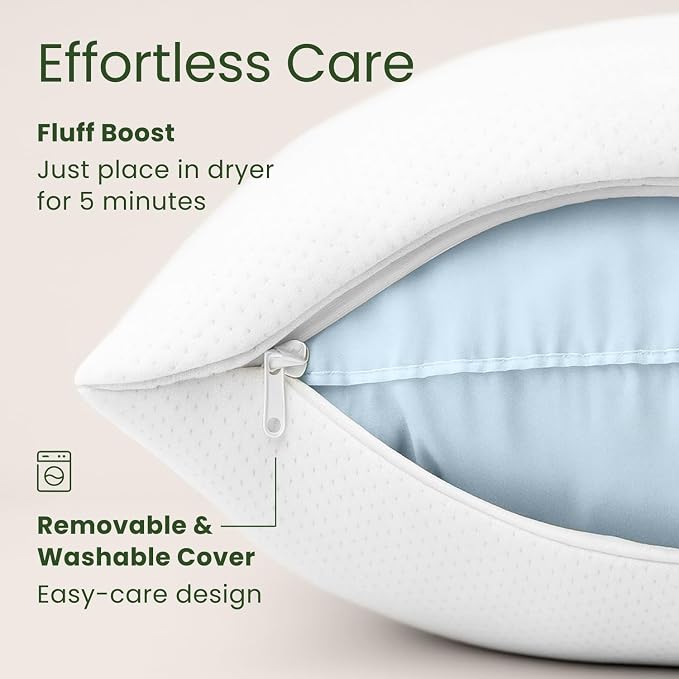 Shredded Memory Foam Pillow Queen Size - Image 8