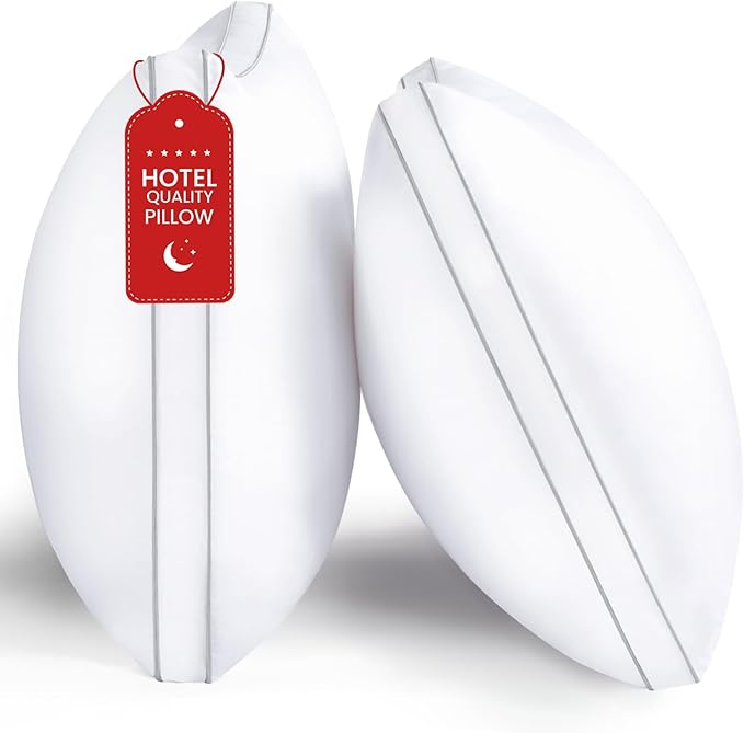 ROUMEA Pillows King Size Set of 2, Gusseted Bed Pillows by ROUMEA