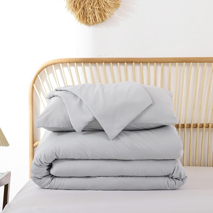 ROSGONIA Comforter Full Size for Girls Boys Teens Light Grey - Image 8