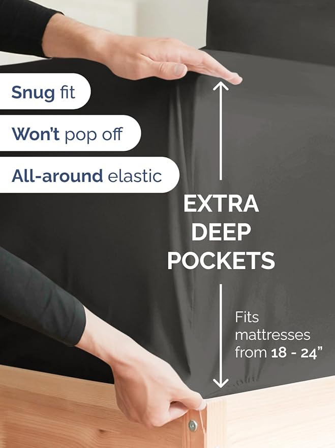Extra Deep Cal King Fitted Sheet - Image 2