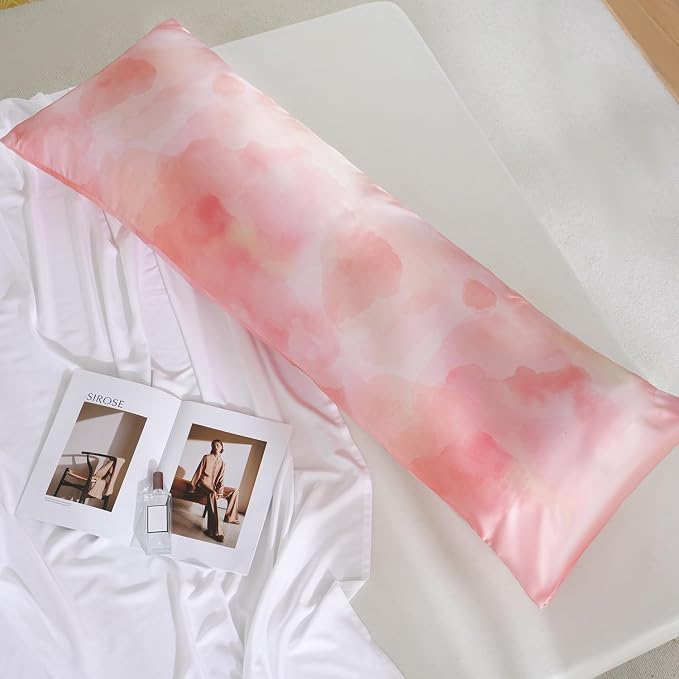MR&HM Satin Body Pillow Cover, Soft and Breathable Body Pillow Case - Image 6