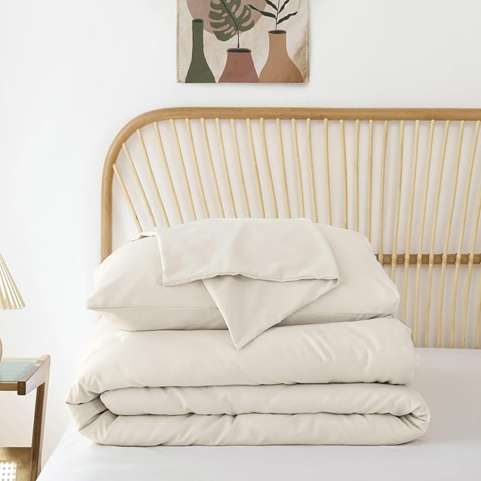 ROSGONIA Beige Twin/Twin XL Comforter Set - Image 8