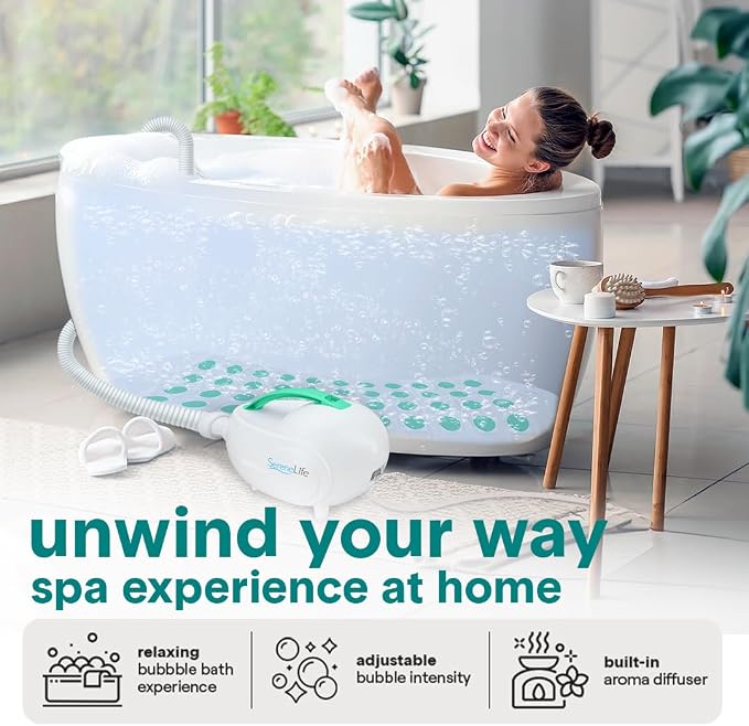 SereneLife Bubble Bath Mat - Image 2
