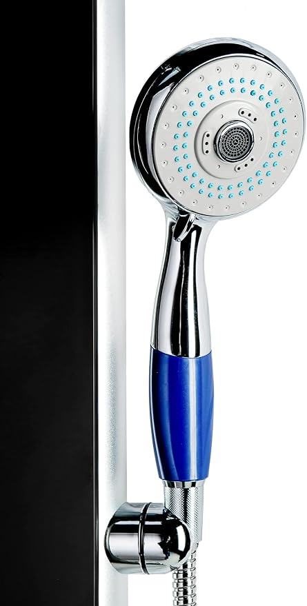 Blue Ocean 52” Aluminum SPA331B Tempered Glass Thermostatic Shower Panel Tower - Image 5