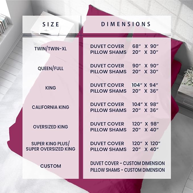 Kotton Culture 3 Pc 120"x120" Duvet Cover Set Super King Plus/Super Oversize - Image 4
