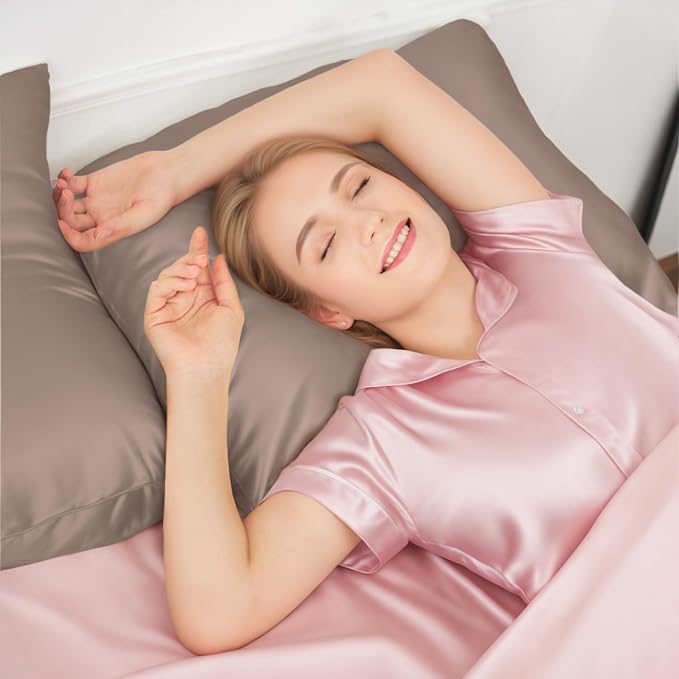 INSSL Mulberry Silk Pillowcase for Hair and Skin Health, Natural Silk Pillow - Image 3