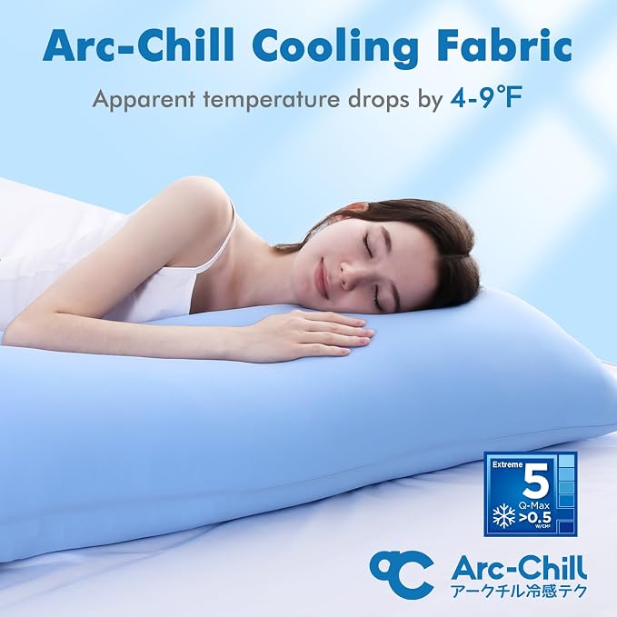 Avolare Cooling Pillow Cases, Arc-Chill Q-Max>0.5 Body Pillowcases - Image 2