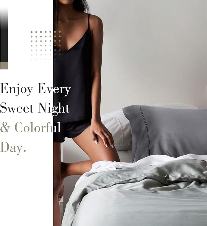 WishSmile Standard Pillow Cases Cooling Pillowcases Set of 2 Breathable Cool - Image 6