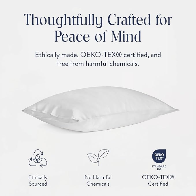 Brooklinen Mulberry Silk Pillowcase – 100% Pure Silk Pillow Case, Soft & Durable - Image 3