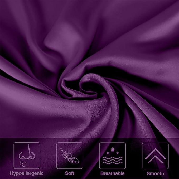 Mulberry Silk Pillowcase for Hair and Skin Standard Size 20"X 26" - Image 2