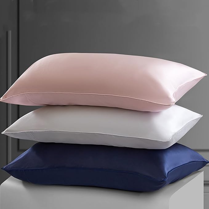 Oeko-TEX Certified Navy Silk Pillow Cases Queen Made in USA, 22 Momme, 100% - Image 5