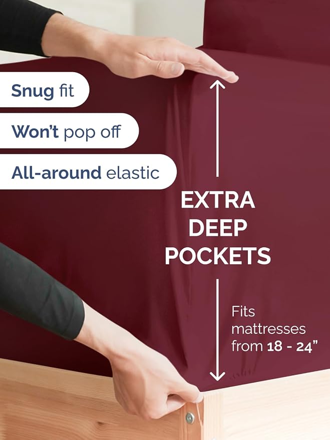 Extra Deep Split King Fitted Sheet - Image 2