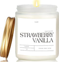 Strawberry Vanilla Highly Scented Candle by Unknown
