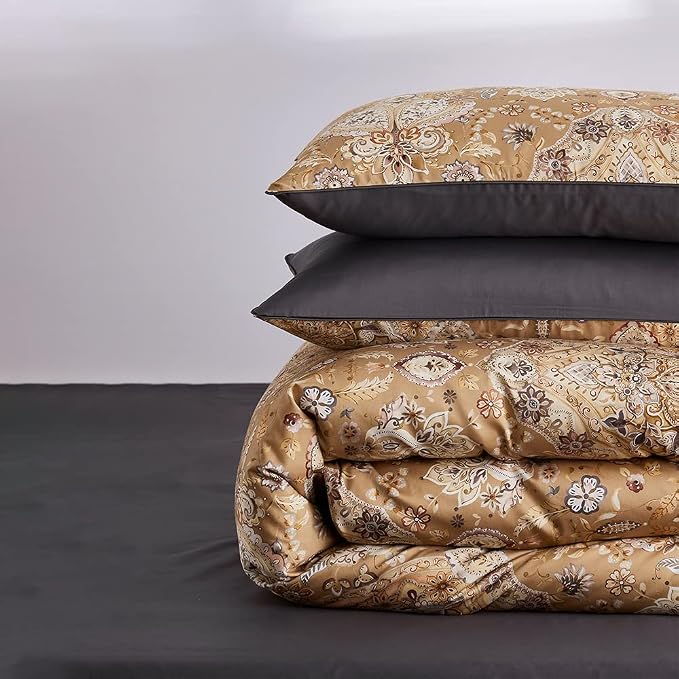 Cupocupa Duvet Cover Queen Size Set Boho Floral Pattern Duvet Cover Queen - Image 4