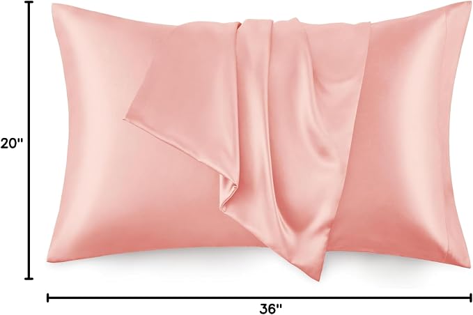 Love's cabin Satin Pillowcase Set of 2 King Size 20x36, Cooling Pillow Covers - Image 8