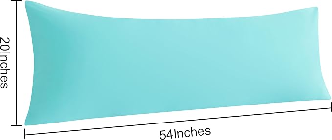 NTBAY Body Pillow Cases Set of 2, 2 Pack Brushed Microfiber 20x54 Pillow Cases - Image 3