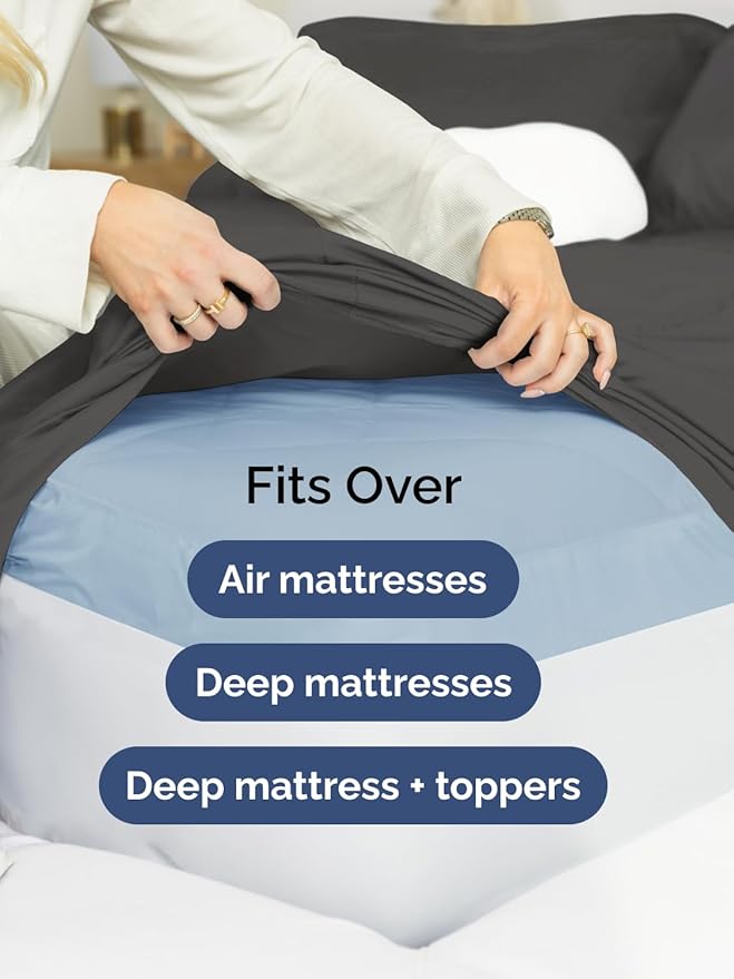 Extra Deep Full Fitted Sheet - Image 6