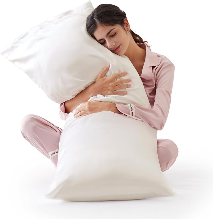Love's cabin Satin Body Pillowcase 20x54, Cooling Pillow Cover by Lovescabin