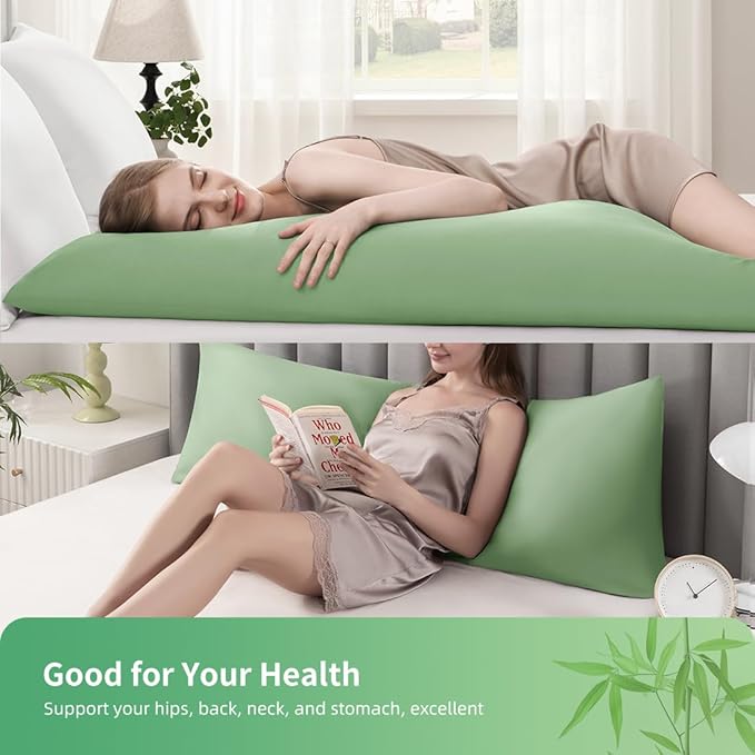 Body Pillowcase, Cooling Viscose from Bamboo Pillow Cover - Image 2