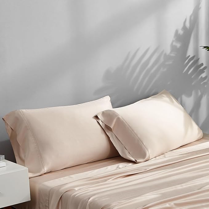 ACCURATEX Cooling Pillow Cases King Size Set of 2, Rayon Derived from Bamboo - Image 2