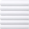 GOLD TEXTILES Full Flat Sheet 6 Pack – Brushed Microfiber Top Sheets by GOLDTEXTILES