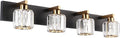 Aipsun Crystal Bathroom Vanity Lighting Black Vanity Light Fixtures Modern by Aipsun