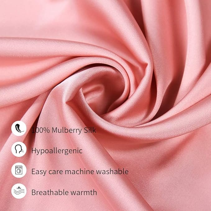 Jocoku 100% Mulberry Silk Pillowcases Set of 2 - Image 4