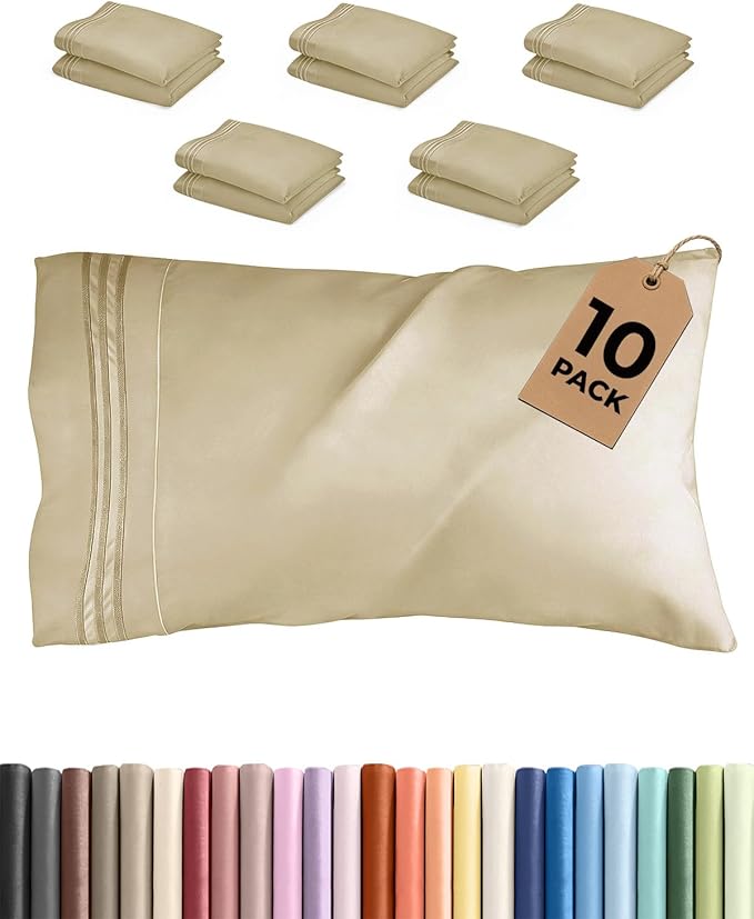 Queen Pillow Cases Set of 10 by CGKUnlimited