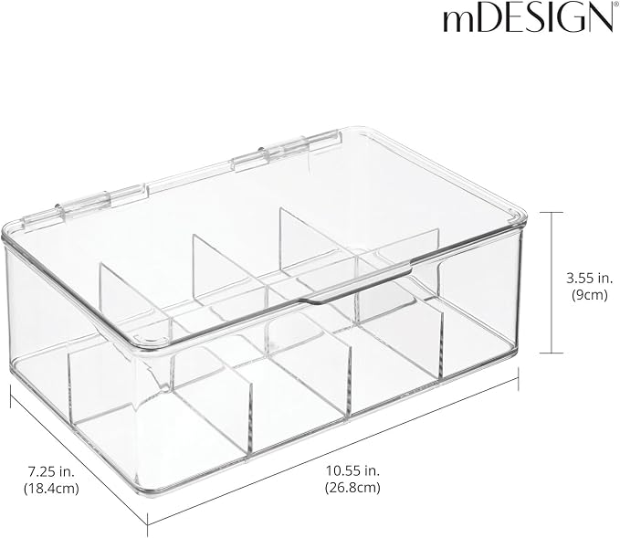 mDesign Plastic First Aid Kit Storage Box - Image 4