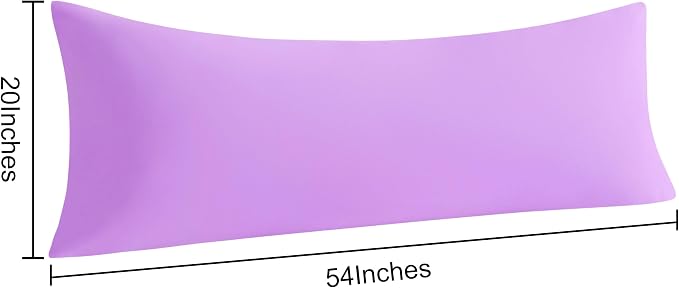NTBAY Body Pillow Cases Set, 2 Pack Brushed Microfiber 20x54 Inches, Stain - Image 5