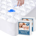 2 Pack Twin Mattress Protector Pad Waterproof Quilted, Breathable & Cooling by SpringspiritBedding