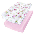Changing Pad Cover for Girls 2 Pack, Lovely Print Soft Diaper Change Table by Moonsea