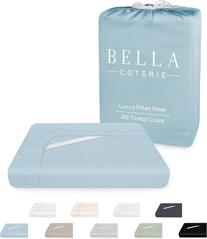 Bella Coterie King Size Fitted Sheet Only | Luxury Bamboo Viscose | 100% by BC