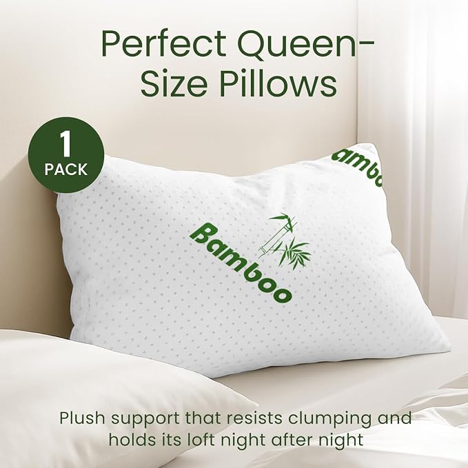 Shredded Memory Foam Pillow Queen Size - Image 9
