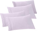 Elegant Comfort 4-PACK Solid Pillowcases 1500 Premium Hotel Quality Microfiber by ELEGANTCOMFORT