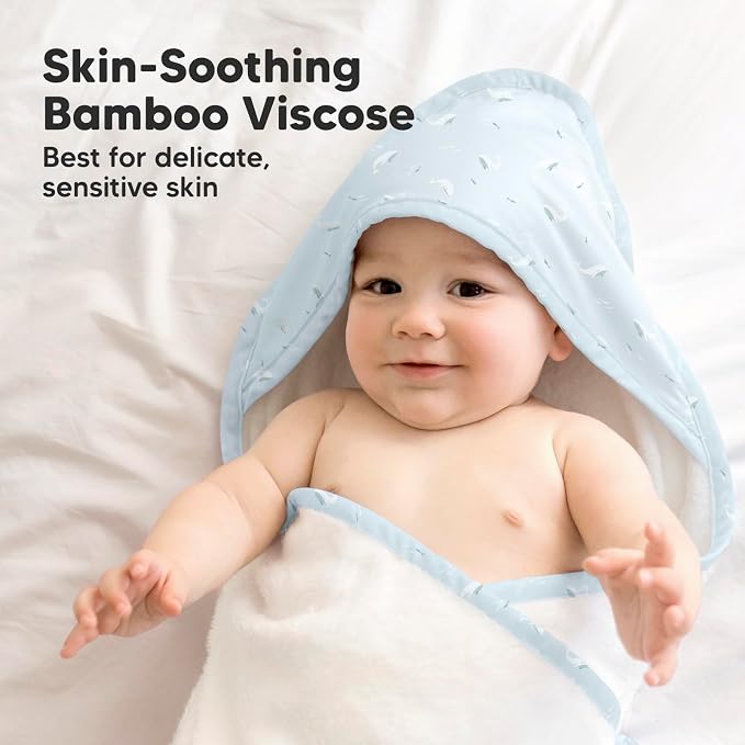 KeaBabies Hooded Baby Towel for Newborn - Image 3