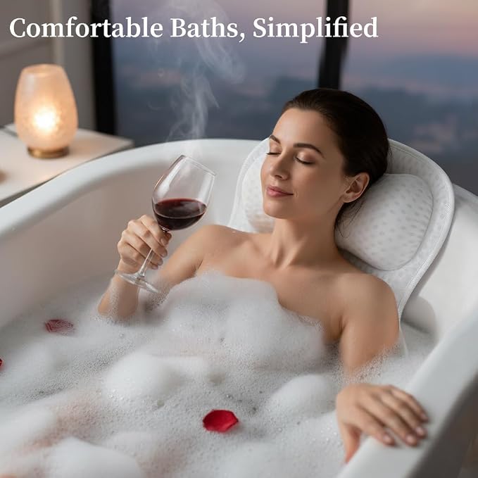 Bath Pillow, Luxury Bathtub Pillows - Image 5