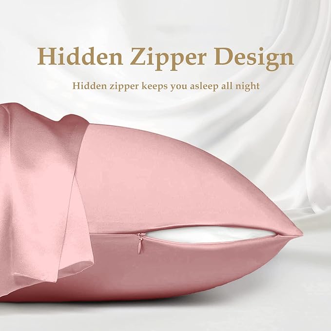 INSSL Silk Pillowcase for Women, Mulberry Silk Pillowcase for Hair and Skin and - Image 5