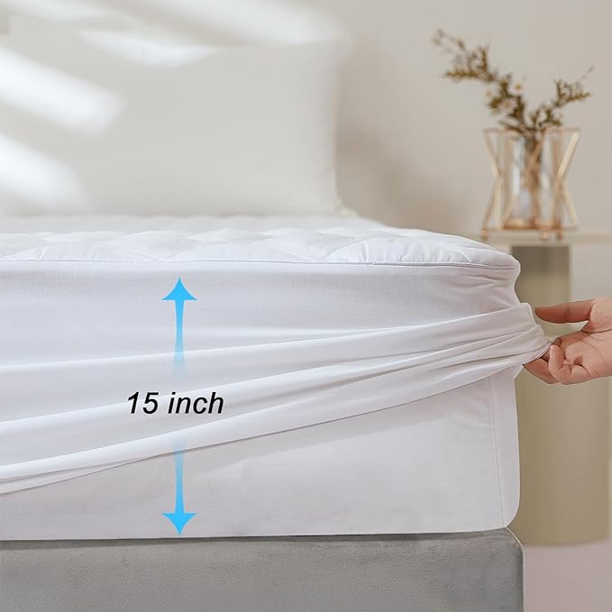 EIUE Quilted Mattress Pad - Image 4