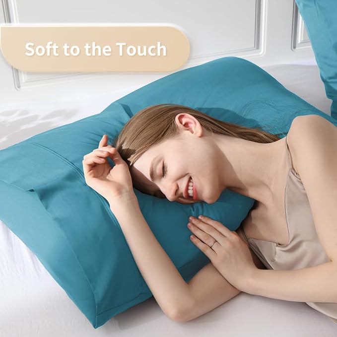 Queen Pillowcases, Cooling Viscose from Bamboo Pillow Covers - Image 3