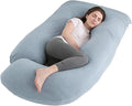 Jcickt Pregnancy Pillow J-Shaped Full Body Pillow, 59 inch Cool Fabric Easy to by Jcickt