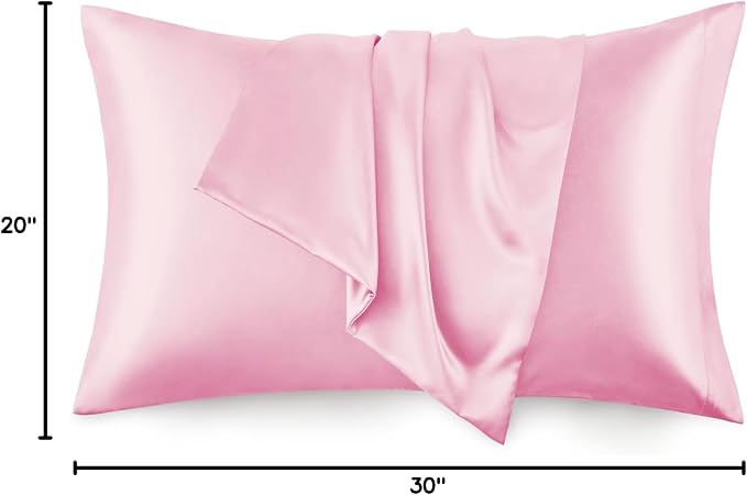Love's cabin Satin Pillowcase Set of 2 Queen Size 20x30, Cooling Pillow Covers - Image 8