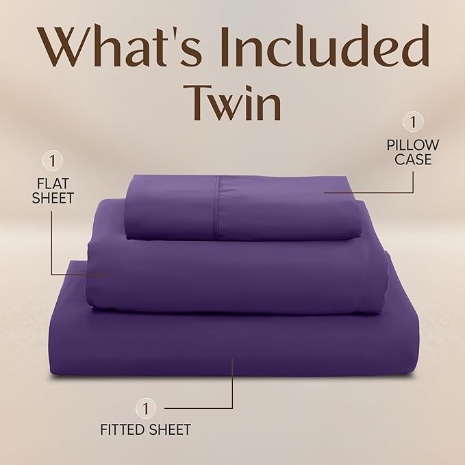 Utopia Bedding Twin Sheet Set – 3 Piece Bed Sheets - Image 3