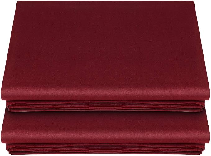 Lirex 2-Pack Queen Size Flat Sheet Set, Ultra-Soft Brushed 1800 Microfiber by Lirex