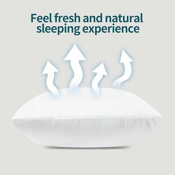 4-Pack Bamboo Viscose Zippered Pillow Cases Queen Size, 400 Thread Count - Image 8
